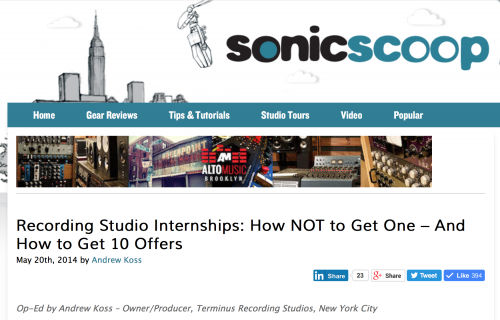 Article: How Not To Get An Internship